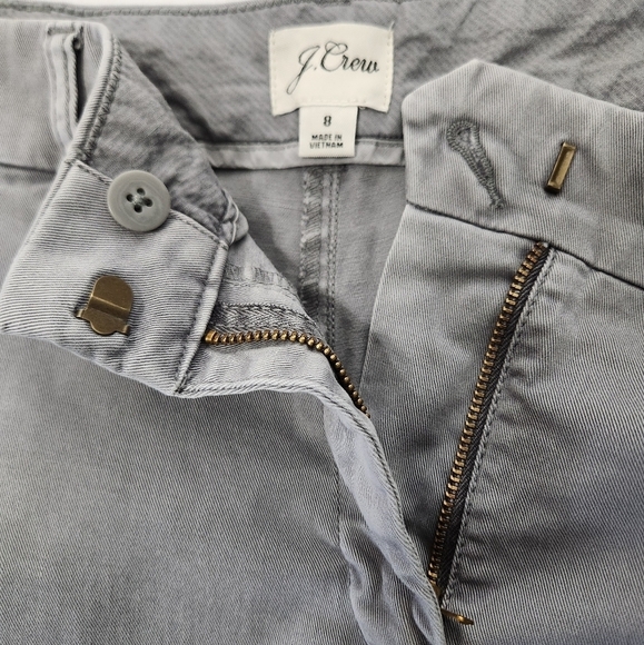 J. Crew Womens Storm Gray 4" Stretch Chino Shorts-Size 8 - Picture 12 of 12